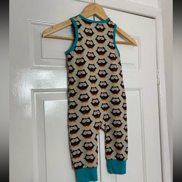 Maxomorra Scandi Organic Owl Dungarees Size 80 Age 9 12 Months - Picture 6 of 8